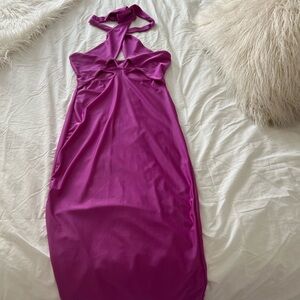 Purple Halter Dress